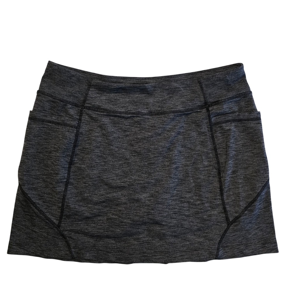 Athleta Ready Set Skort Womens Petite Large Gray Shorts Tennis Golf Netball